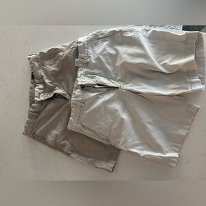 Vineyard Vines TWOshorts. Size 30 Classic khaki and stone Flat front.